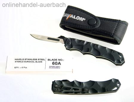 Havalon Piranta 60A Black Stag Taschenmesser